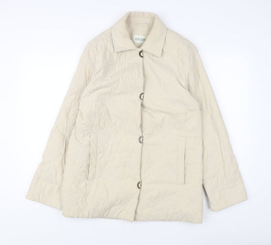 Womens UK Size 10 Eastex Beige Basic Jacket