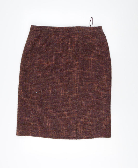 Eastex Women's Multicoloured Knee-Length Pencil Skirt Size 14