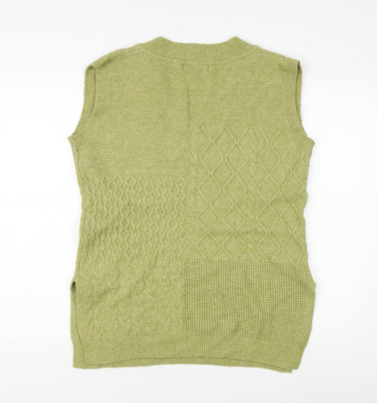 NEXT Men’s Green Cable-Knit Vest S