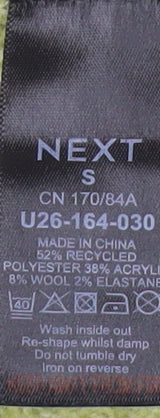 NEXT Men’s Green Cable-Knit Vest S