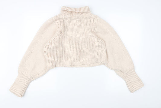 Womens UK Size 12 Monki Beige Pullover Jumper