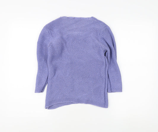 Womens UK Size 12 Minuet Purple Pullover Jumper