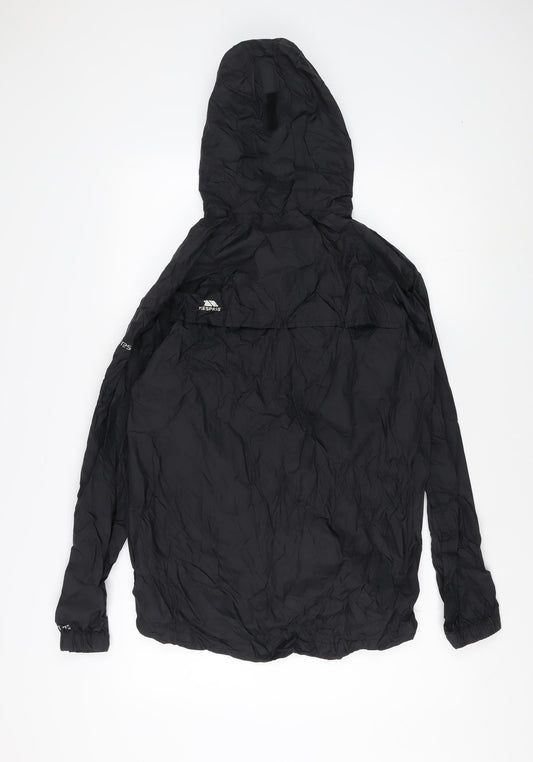 Mens UK Size XS Trespass Black Windbreaker Coat