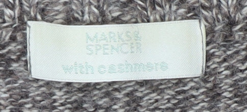 Womens UK Size 26-28 Marks and Spencer Brown Cardigan Jumper
