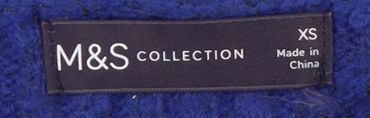 Womens UK Size XS Marks and Spencer Blue Pullover Jumper