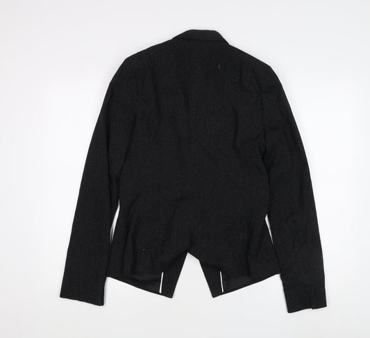 Next Women's Black Pinstripe Blazer Size 10 Tall