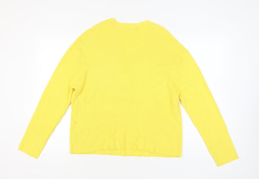 Womens UK Size L Marks and Spencer Yellow Pullover Jumper