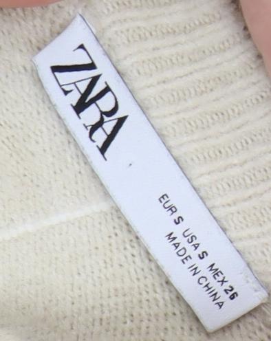 Womens UK Size 8 Zara Beige Pullover Jumper