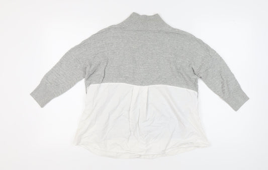French Connection Women's Grey Pullover Jumper S