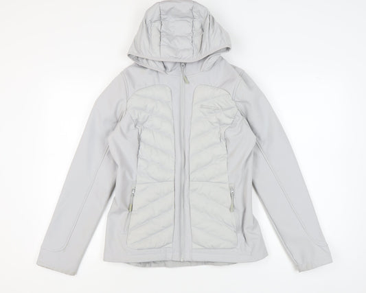 Womens UK Size 12 Mountain Warehouse Grey Puffer Jacket Jacket