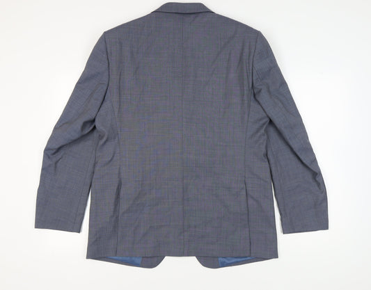Mens UK Size 42 Marks and Spencer Regular Blue Suit Jacket