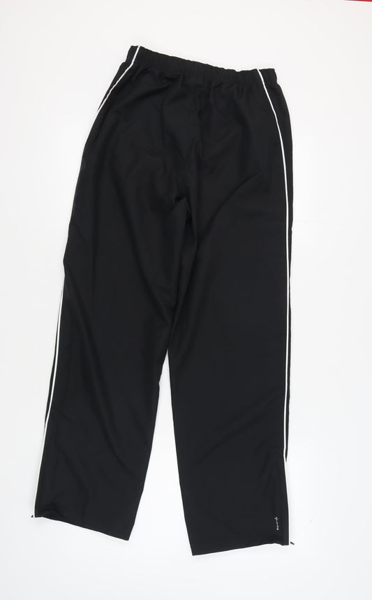 Domyos Men's Black Trousers - M, Regular Fit, Casual