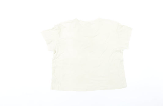 Womens UK Size XS Old Navy White Basic T-Shirt