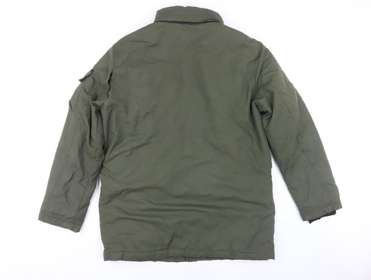 Mens UK Size M JACK & JONES Green Military Jacket
