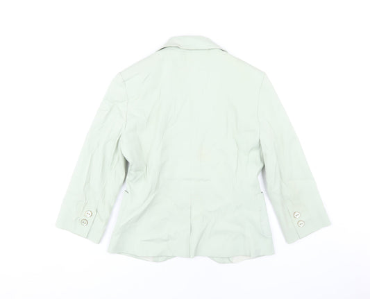 Topshop Women’s Green Blazer, Size 10, Casual, Lined