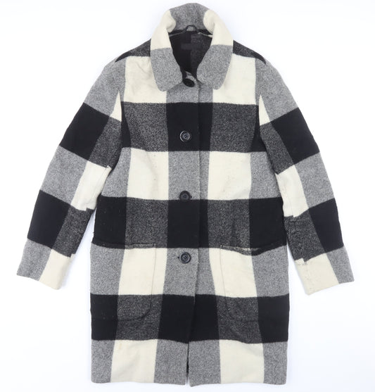 Womens UK Size S Uniqlo Multicoloured Overcoat