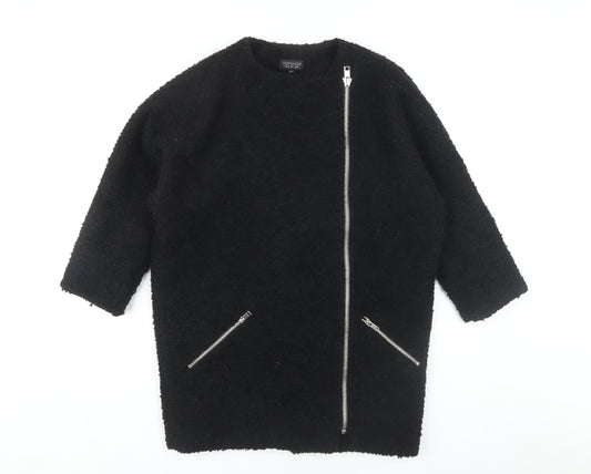 Womens UK Size 8 Topshop Black Basic Jacket