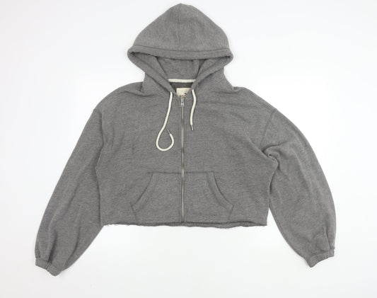 Womens UK Size S Hollister Grey Basic Jacket