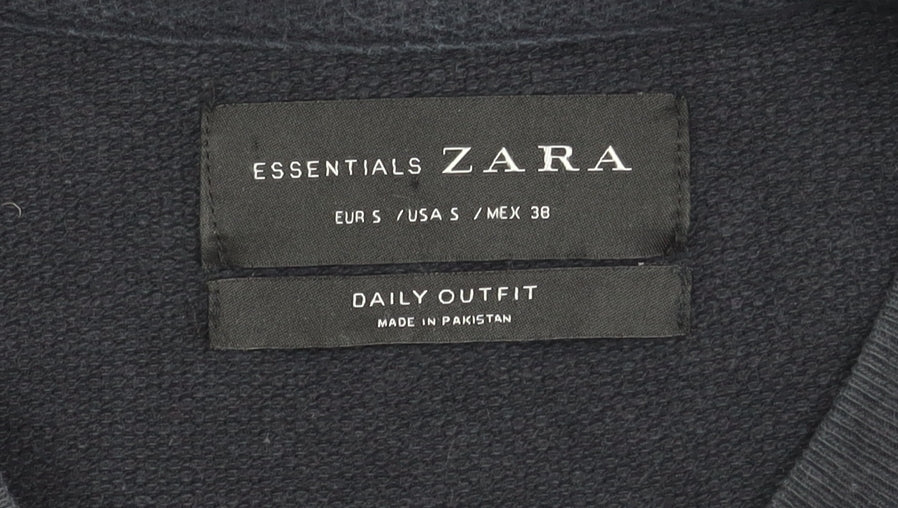 Zara Men's Black S Pullover Sweatshirt