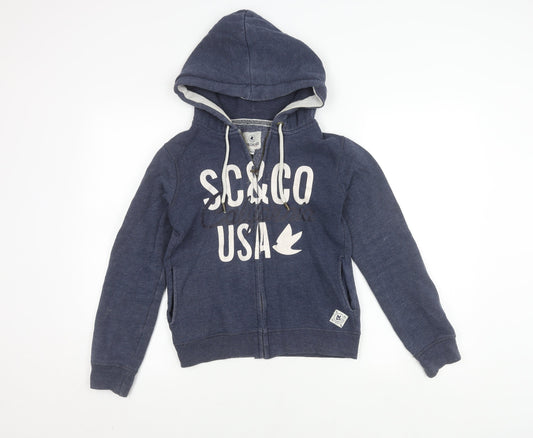 Womens UK Size 2XS SoulCal & Co Blue Basic Jacket