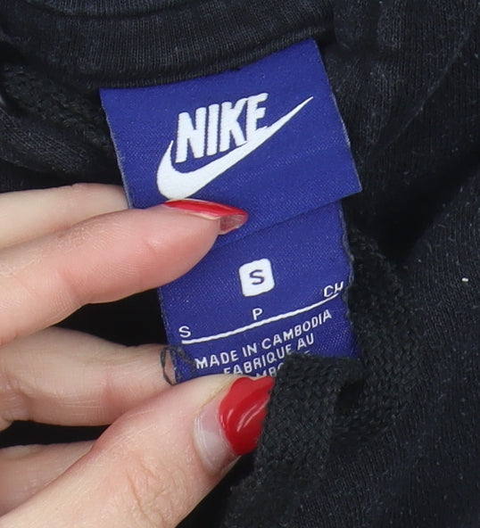 Nike Unisex Black Pullover Hoodie S - Just Do It Logo