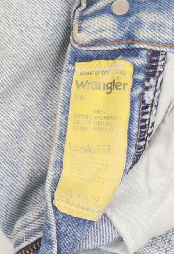 Womens UK Size 25 Wrangler Regular Fit Straight Blue Jeans