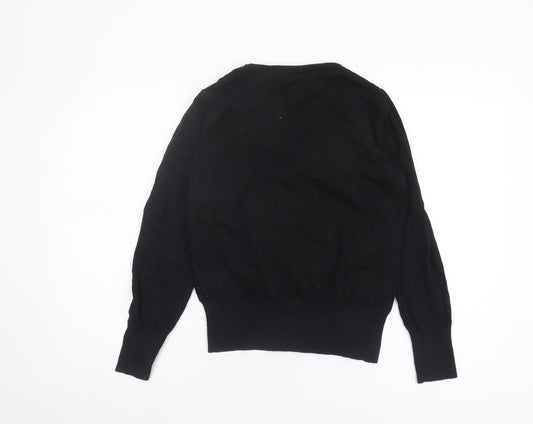 Womens UK Size S Oasis Black Pullover Jumper