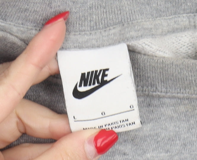 Nike Women's Grey Pullover Sweatshirt Large