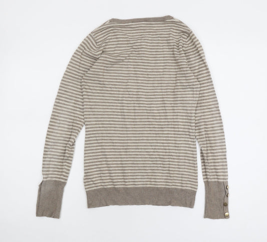 Womens UK Size 8 Warehouse Beige Jumper Jumper