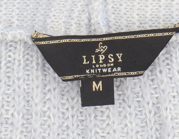 Womens UK Size M Lipsy Grey Pullover Jumper
