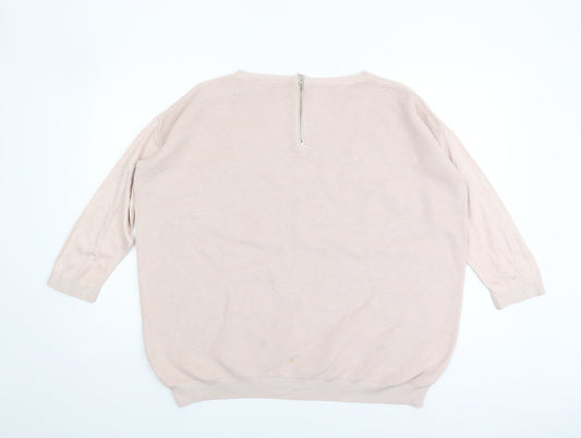Womens UK Size M Wallis Beige Pullover Jumper