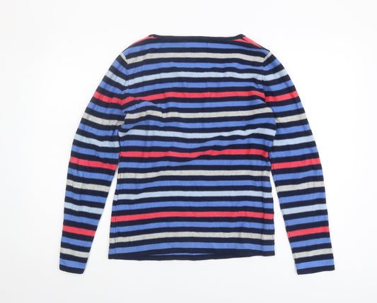 Lakeland Women's Multicoloured Striped Jumper Size 10