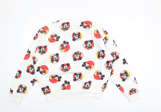 Womens UK Size S Disney Multicoloured Pullover Sweatshirt