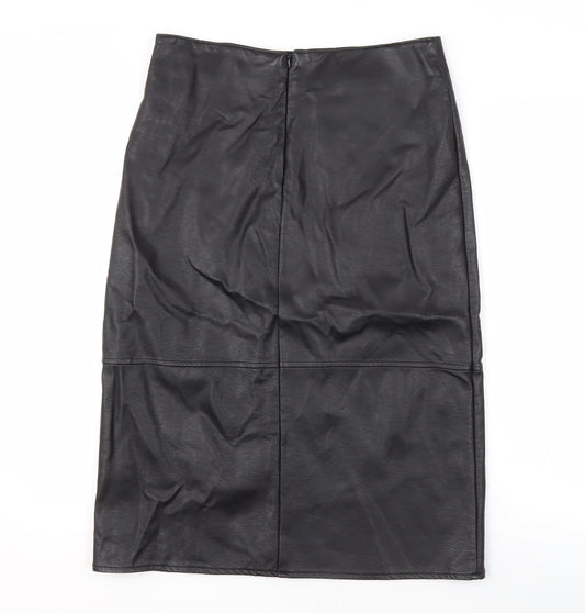 Next Women's Black Pencil Midi Skirt, Size 10