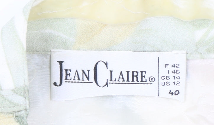 Jean Claire Women's Multicoloured Floral A-Line Skirt