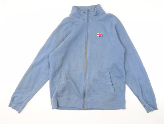 Additional front view of Fruit of the Loom Men's Blue Basic Jacket, size L