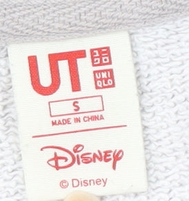 Womens UK Size S Disney Grey Pullover Sweatshirt