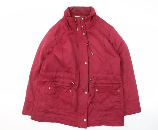Womens UK Size 16 EWM Red Basic Jacket
