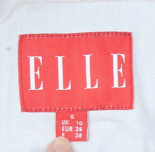 ELLE Women's Black Biker Jacket Size 10