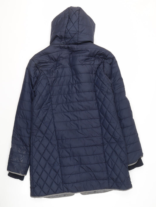 Cotton Traders Women's Navy Quilted Puffer Jacket 12