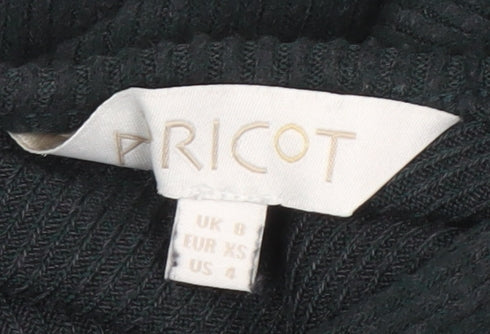 Apricot Women's Black V-Neck Casual Jumper Size 8