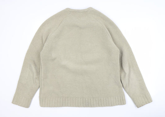 Mens UK Size M Burton Beige Pullover Sweatshirt