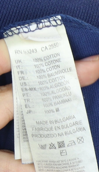 Diesel Men's Blue Polo Shirt, Size S, Short Sleeve