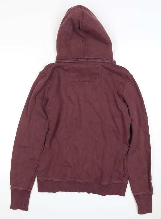 Superdry Unisex Purple Pullover Hoodie - L, Logo, Casual