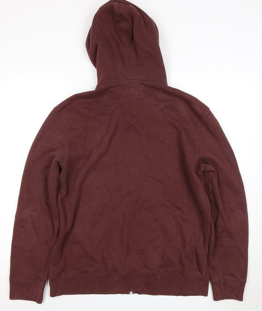 Abercrombie & Fitch Men's Brown Full Zip Hoodie M