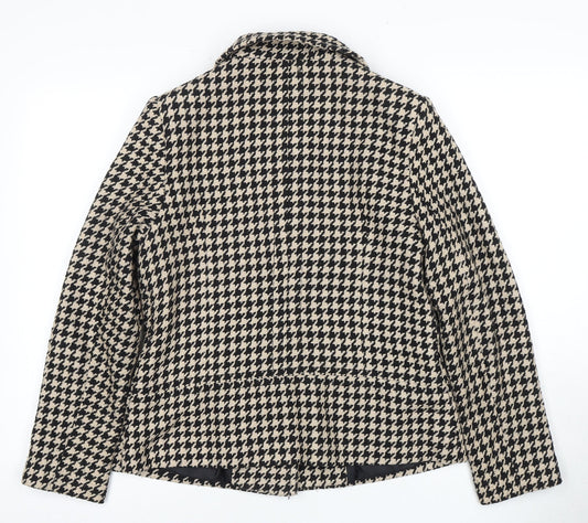 Isle Women's Black Houndstooth Blazer Size 12