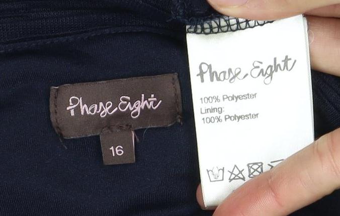 Jane Norman Women's Blue Bodycon Dress Size 16