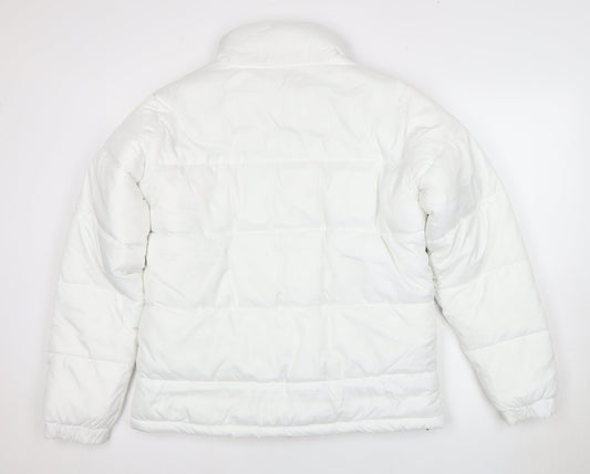 Unisex Adults UK Size L Kappa White Puffer Jacket