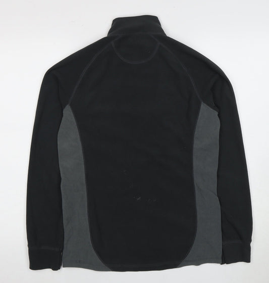Trespass Men’s Black Fleece Sweatshirt, Size S, Logo Accent