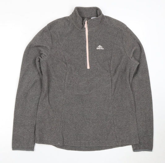 Womens UK Size 12 Quechua Grey Pullover Sweatshirt